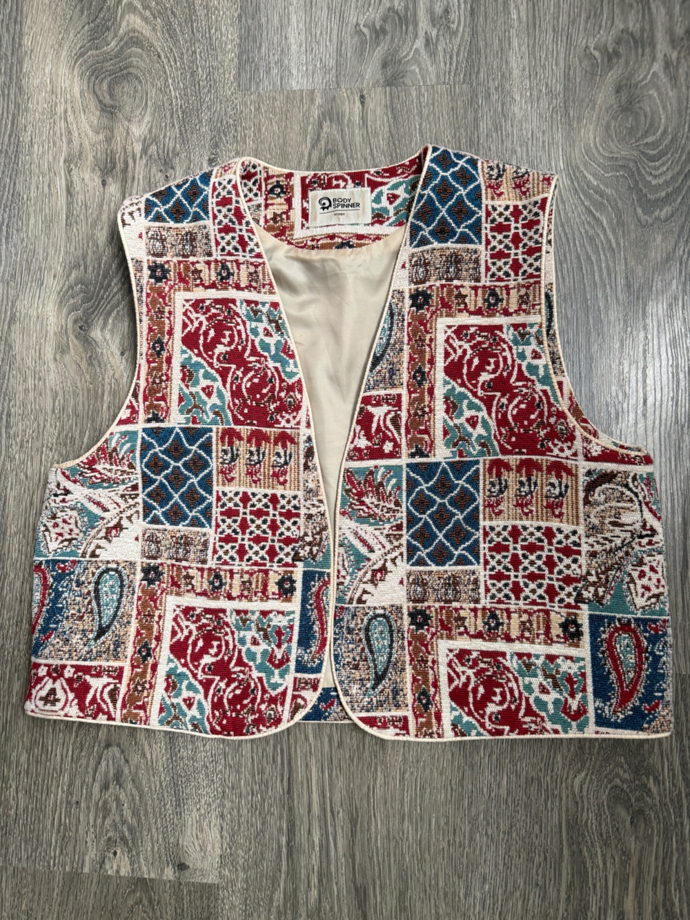 ✨ Vintage-Vibe Patchwork Tapestry Vest by BodySpinner✨